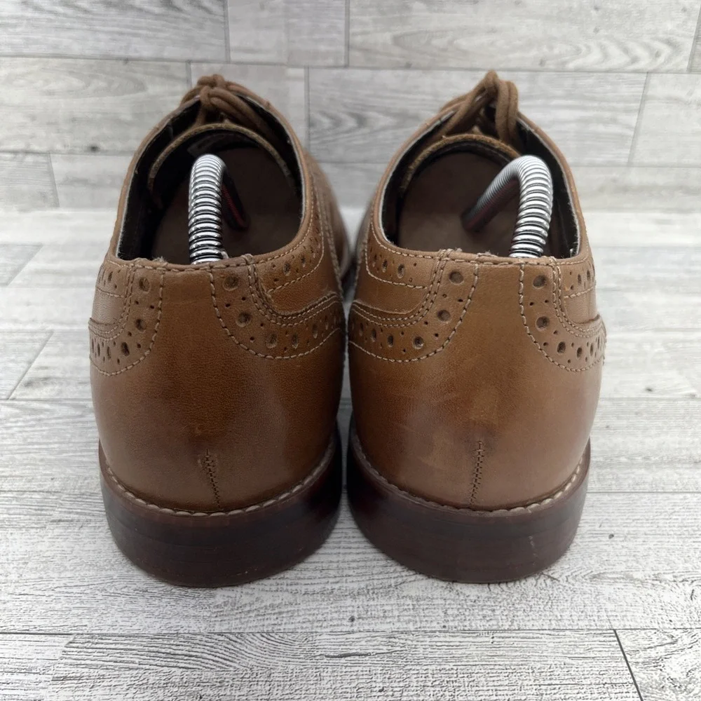 Rockport Style Purpose‎ Wingtip Brown Leather Oxford Dress Shoes Men Size 10M